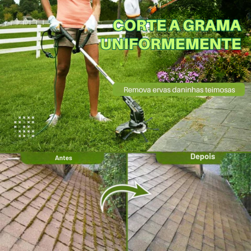 A cabeça de corte tem 6 ramificações em aço inoxidável