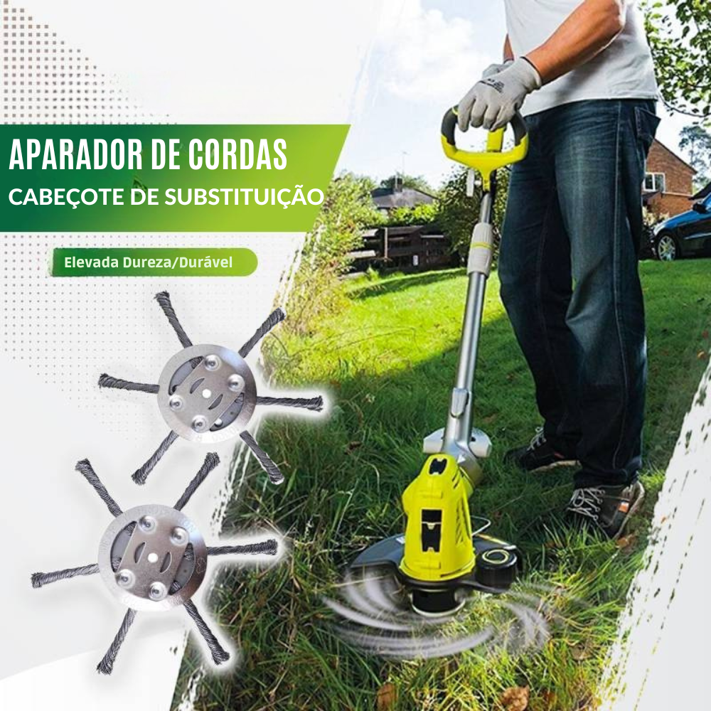 A cabeça de corte tem 6 ramificações em aço inoxidável
