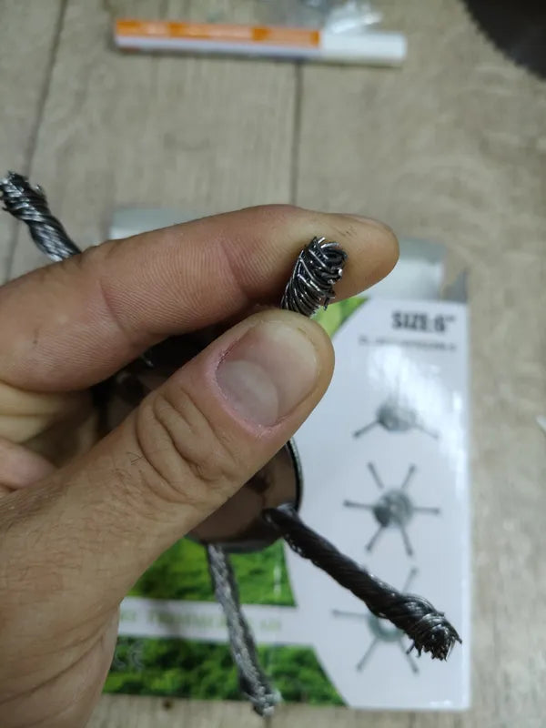 🇵🇹 A cabeça do cortador de relva possui 6 lâminas em aço inoxidável (Acessórios incluídos)