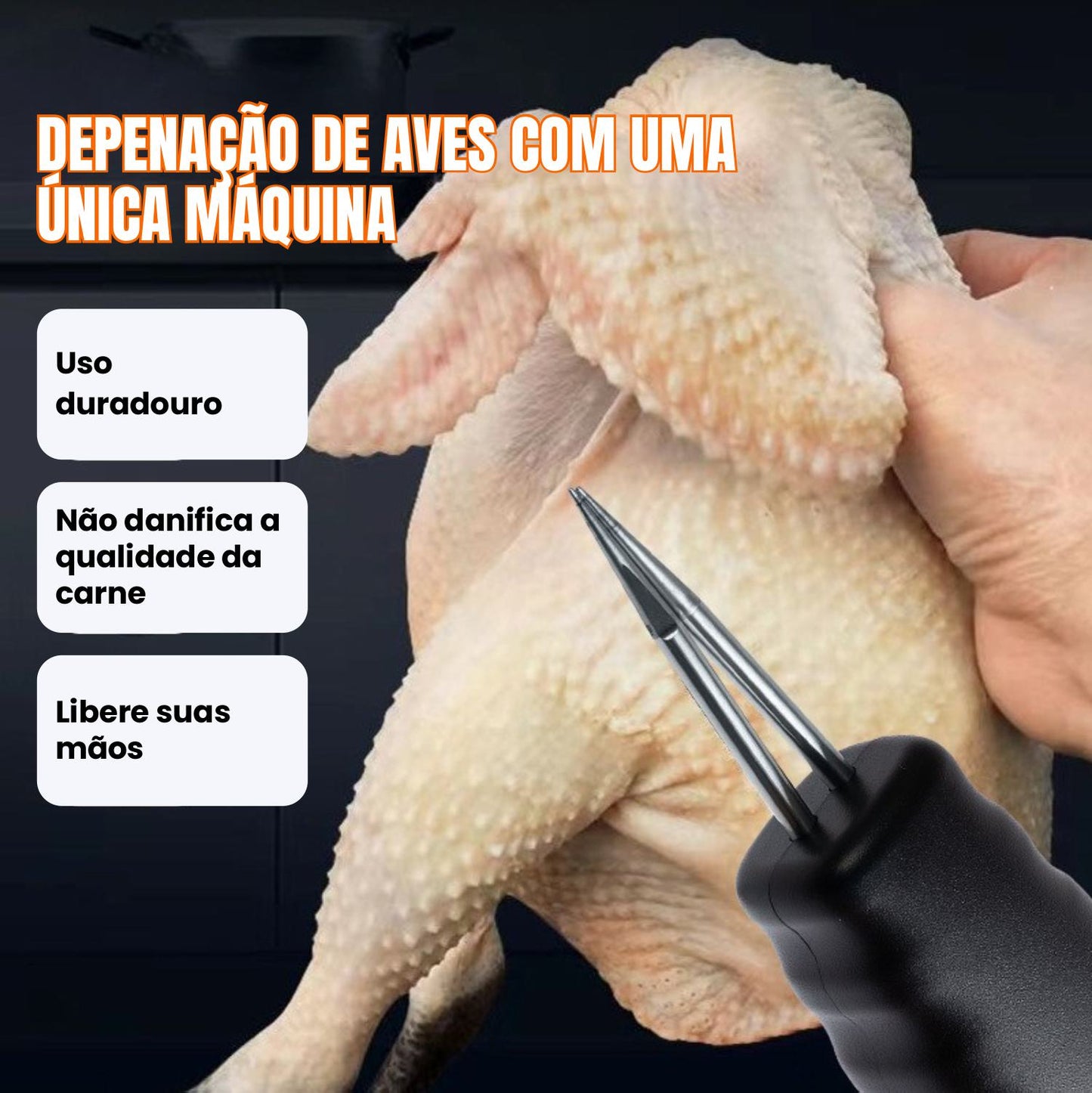 Depenador De Aves Portátil E Manual