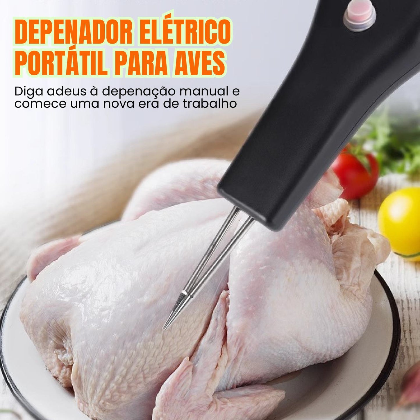 Depenador De Aves Portátil E Manual
