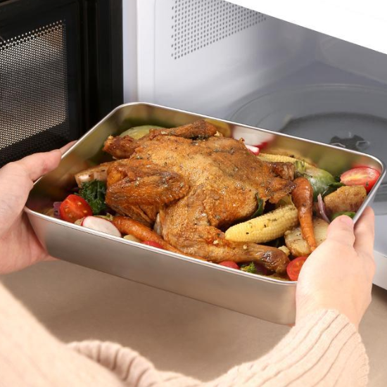 A caixa de aço inoxidável 304 mantém os alimentos frescos até 1 mês