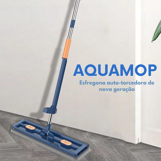 AQUAMOP PRO a 360° - Esfregona Japonesa Sem Necessidade de Lavar à Mão