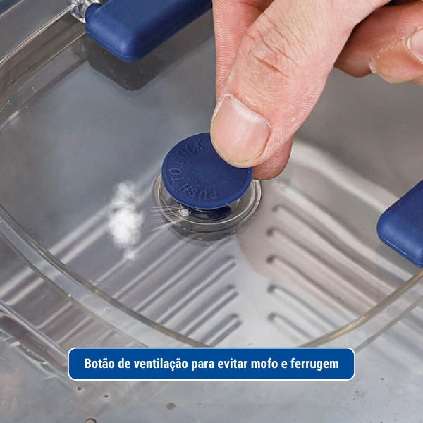 Caixa de armazenamento de alimentos em aço inoxidável 316 com tampa e alça